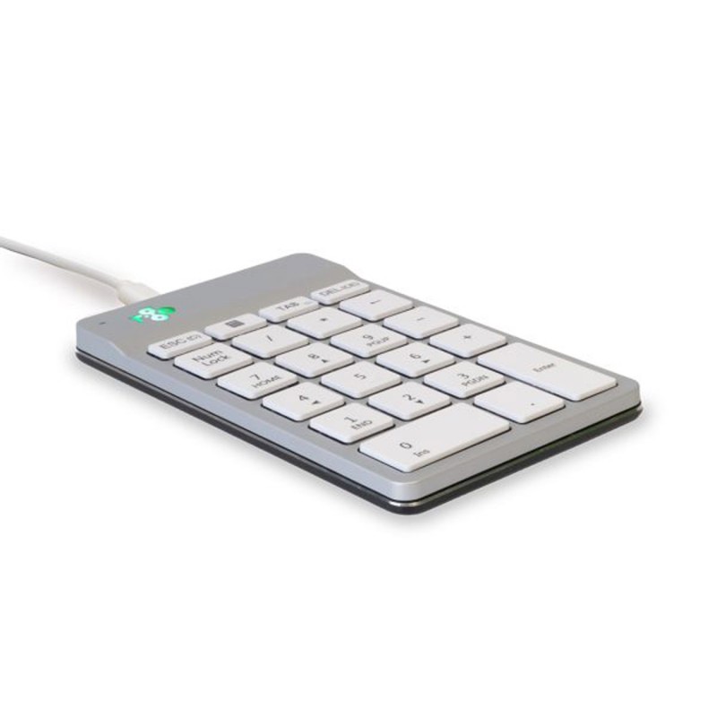 R-Go Tools Numpad Break - Pavé numérique ergonomique déporté - USB - Blanc