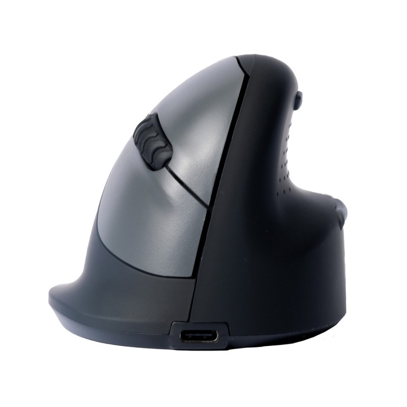 R-Go Tools Souris ergonomique verticale sans fil droitier R-Go HE Break - Taille M - Noir et Gris