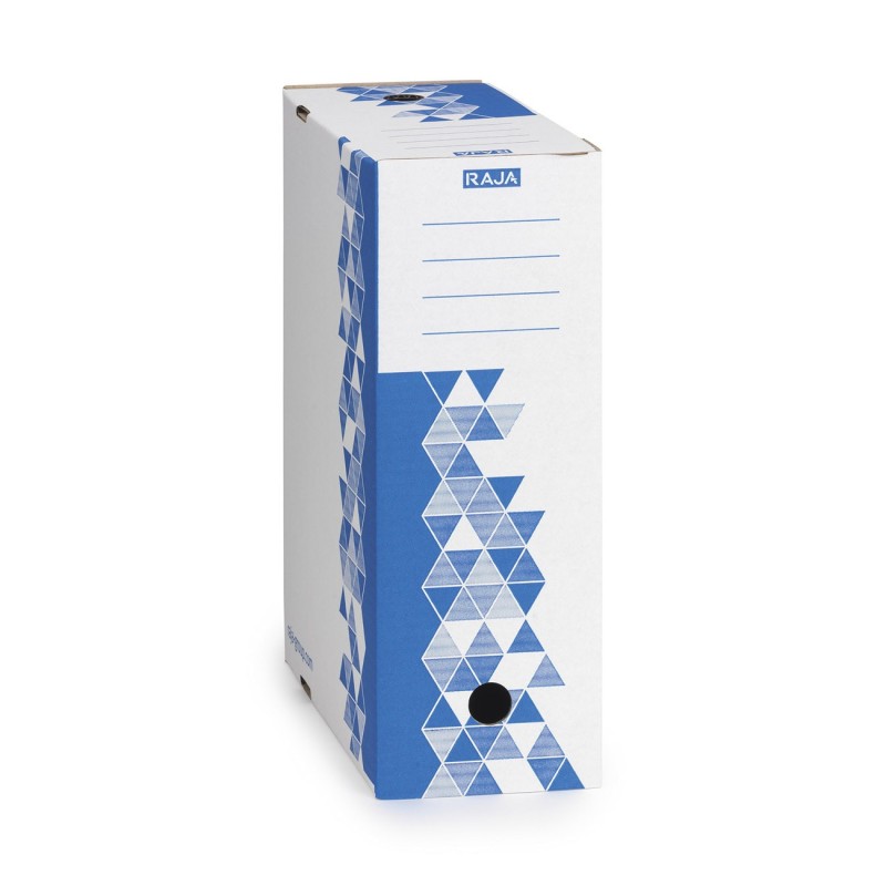 RAJA Boîte archives Premium - Dos 12 cm - Bleu