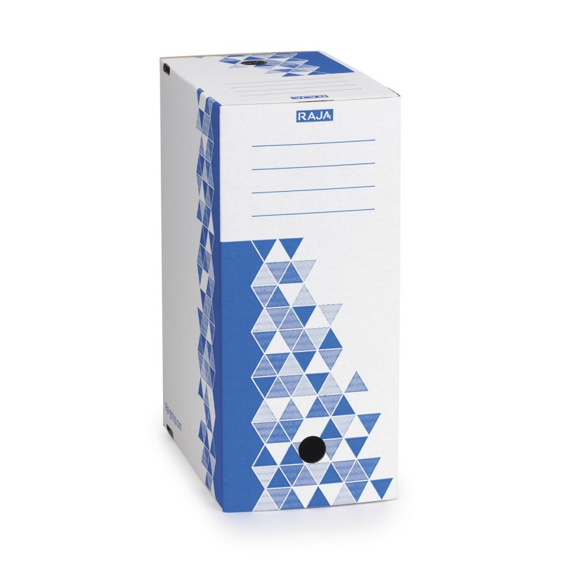 RAJA Boîte archives Premium - Dos 15 cm - Bleu