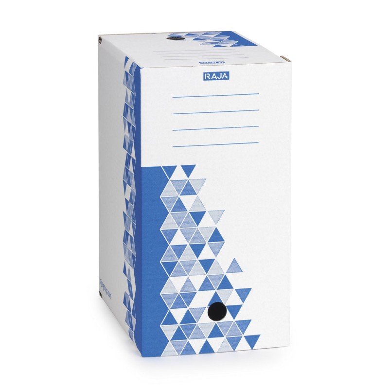 RAJA Boîte archives Premium - Dos 20 cm - Bleu