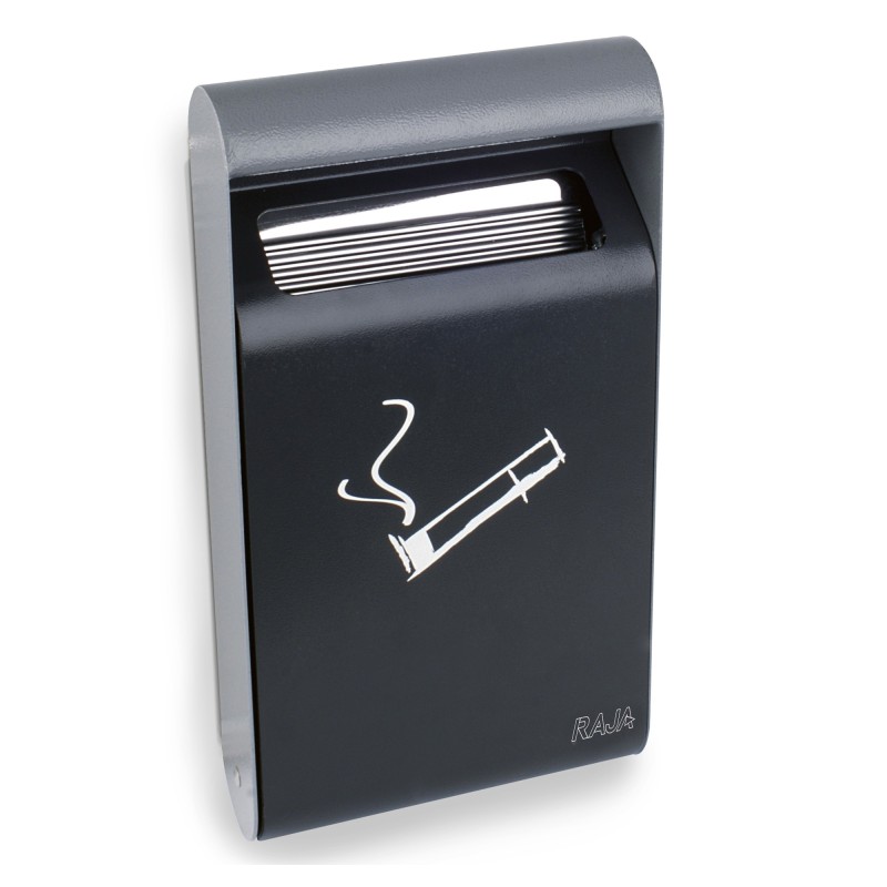 RAJA Cendrier mural 3l avec liner - Gris anthracite