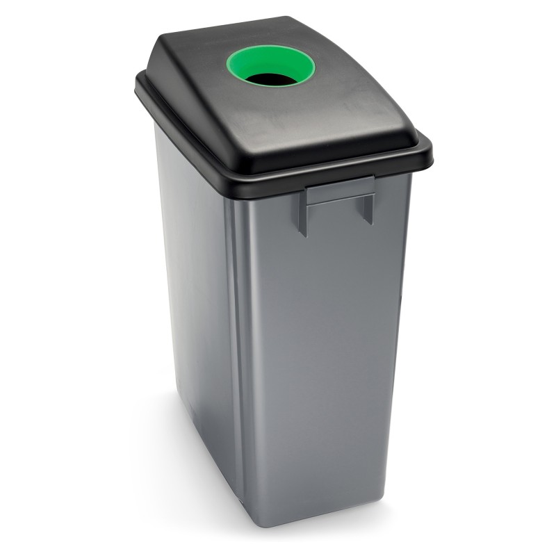 RAJA Couvercle pour poubelle de tri 60 L - Vert