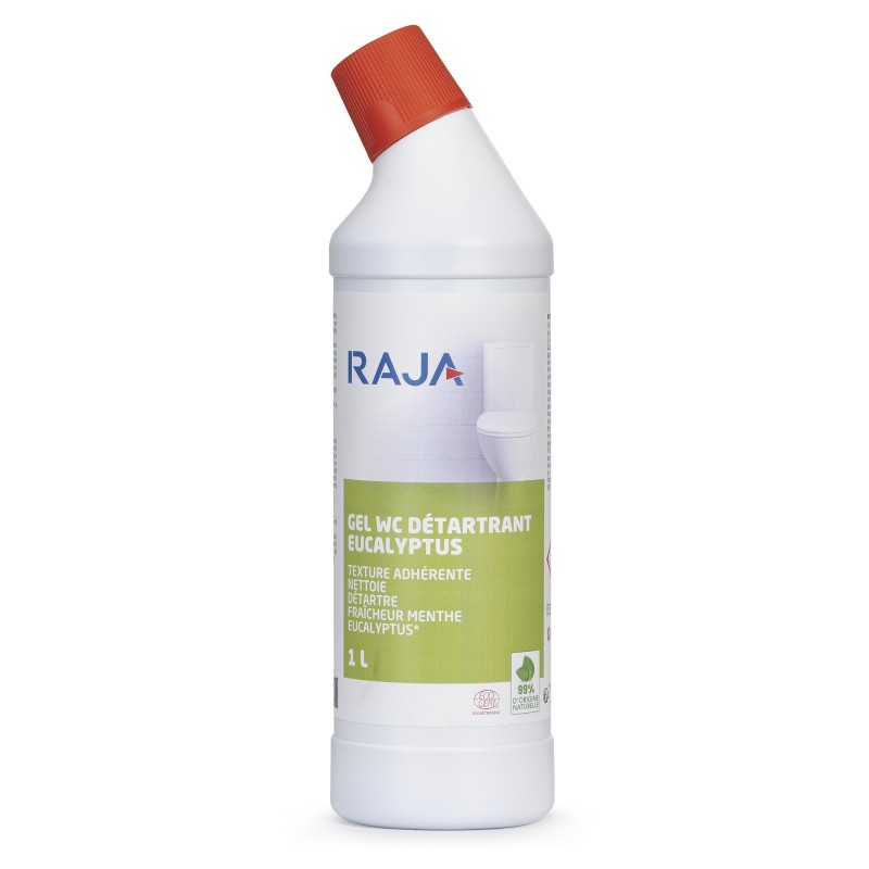 RAJA Gel WC détartrant parfum Eucalyptus - Flacon 1l