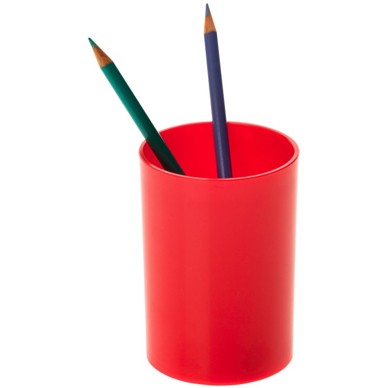 RAJA Pot à crayons recyclé - Rouge
