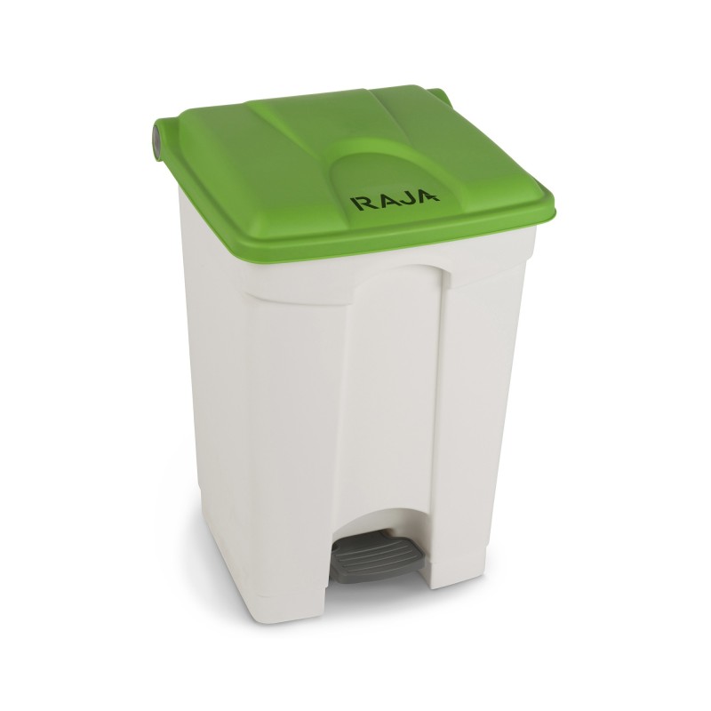 RAJA Poubelle à pédale en plastique 45L vert