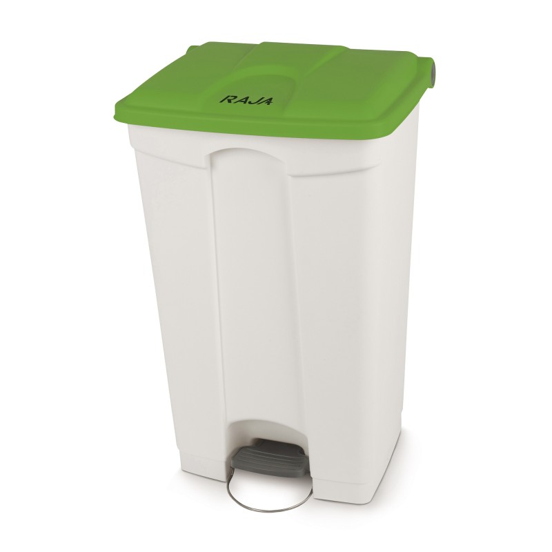 RAJA Poubelle à pédale en plastique 90L vert