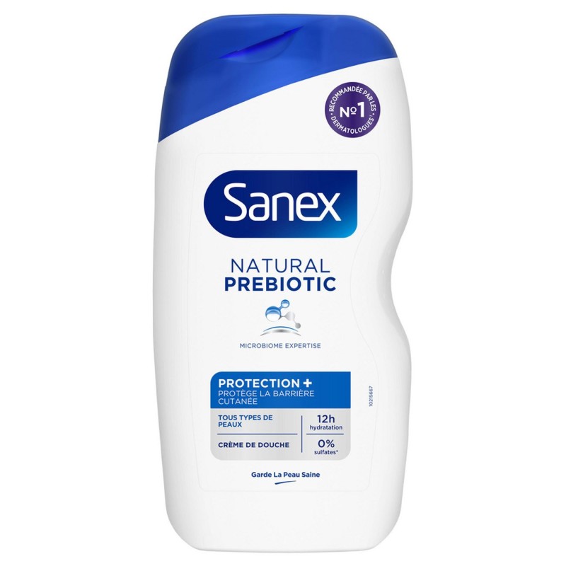 Sanex Natural Prebiotic Crème de douche Protection+ tous types de peaux - Flacon 425ml