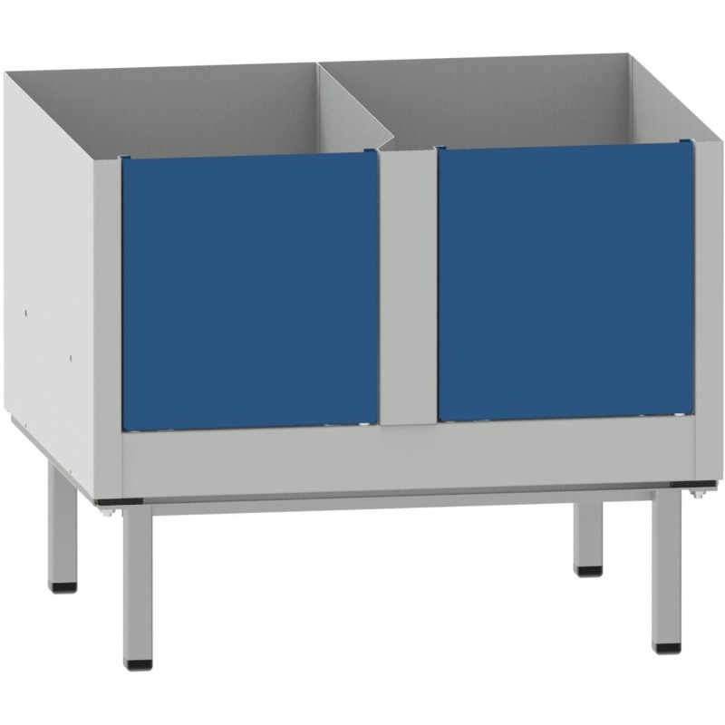 Socle pieds Vestiaire métal Budget industrie propre L.60 x H.12 cm