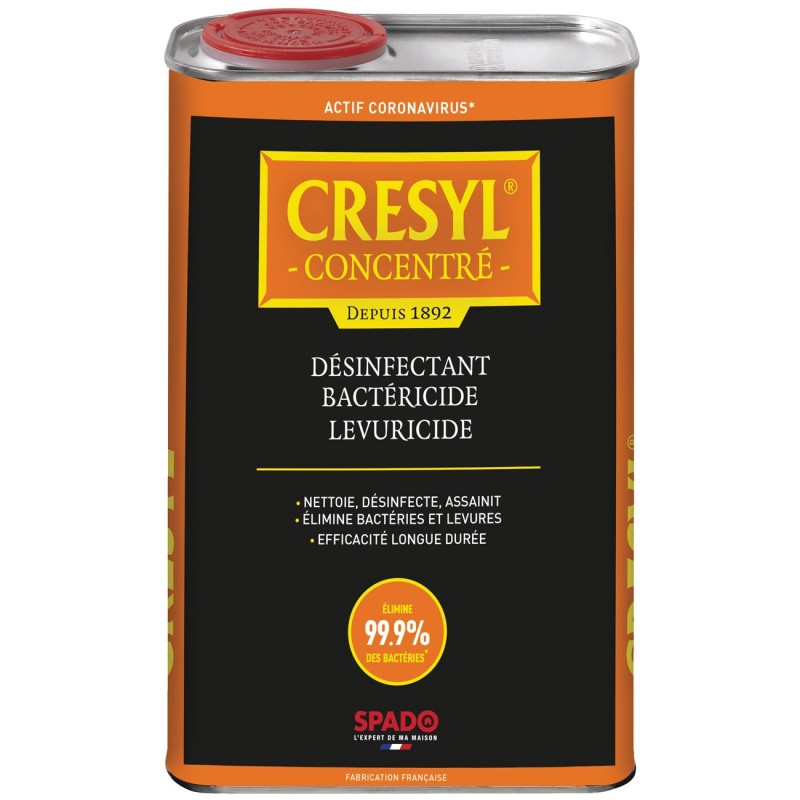 Spado Crésyl concentré nettoyant désinfectant - Bidon de 1 L