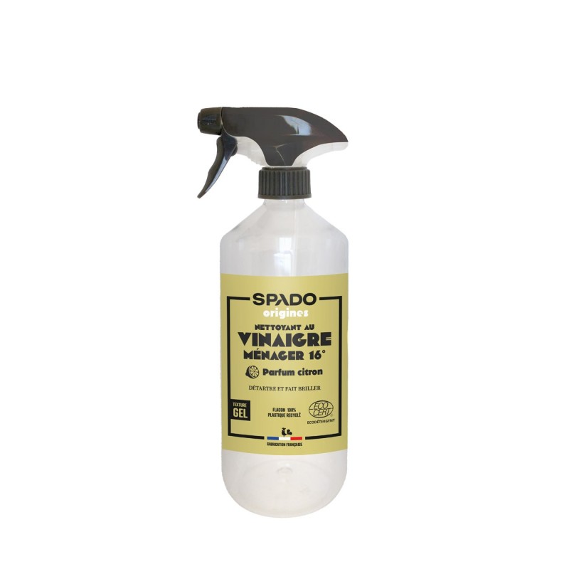 Spado Nettoyant gel vinaigre blanc 16° - Parfum citron - Spray de 750 ml
