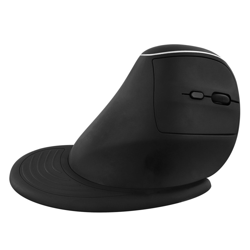 TNB Souris ergonomique verticale sans fil avec repose-poignet amovible - Bluetooth + USB-A - Noir