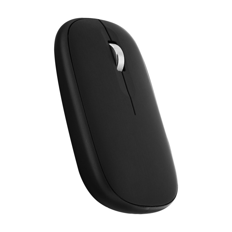 TNB Souris sans fil 2 en 1 Iclick - Bluetooth et dongle USB - Noir