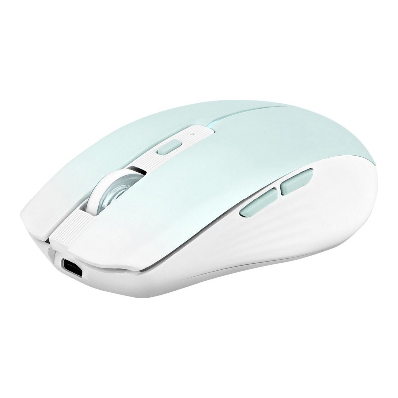 TNB Souris sans fil rechargeable Gradient Dual Connect - Bluetooth et dongle USB-A - Bleu
