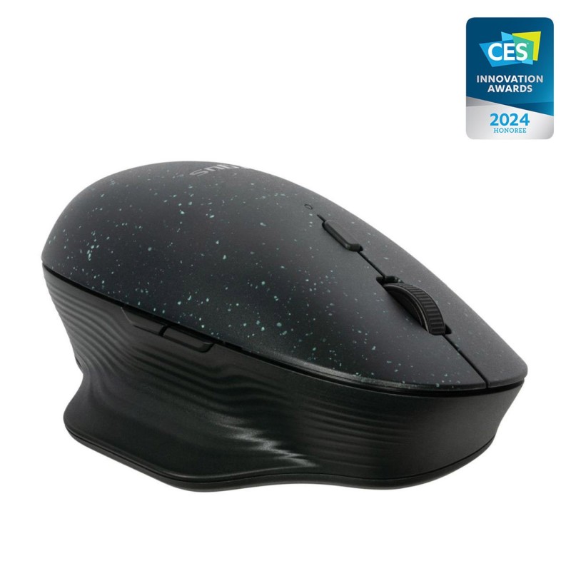 Targus Souris ergonomique sans fil ambidextre ErgoFlip EcoSmart - Bluetooth 5.0 - Noir
