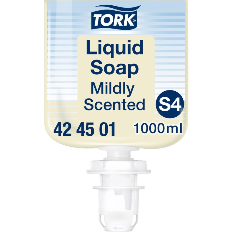 Tork Savon liquide pour les mains senteur douce - Recharge pour distributeur S4 - 1 L