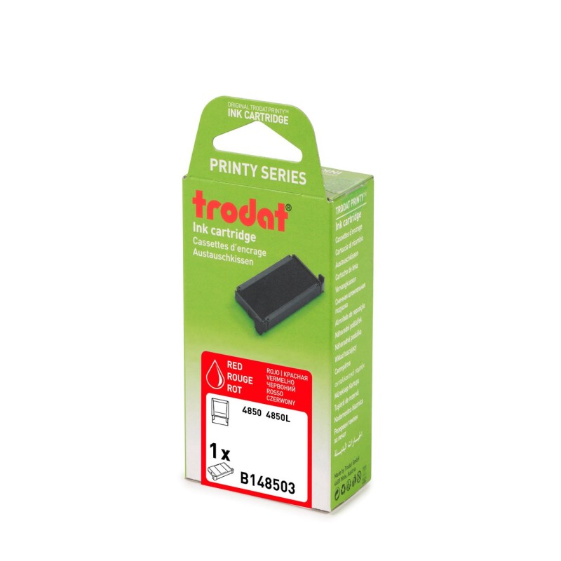Trodat Cassette d'encre de rechange pour tampons Printy 4850 - Rouge