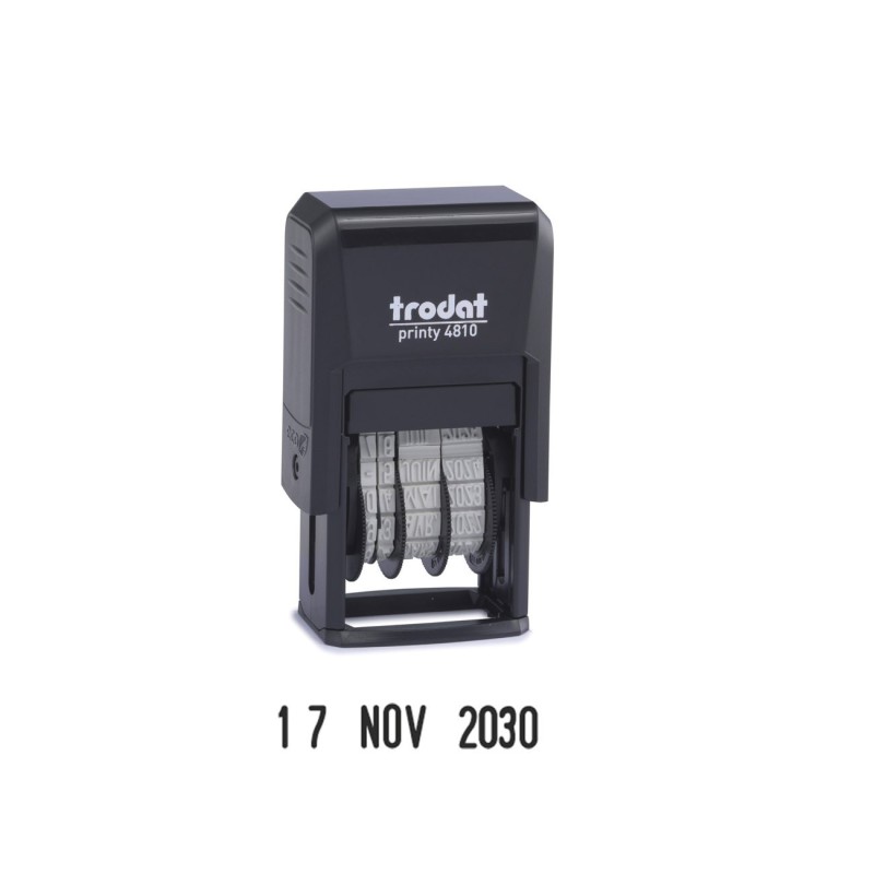 Trodat Tampon dateur Printy Facelift  4810 - 3,8 mm - Noir