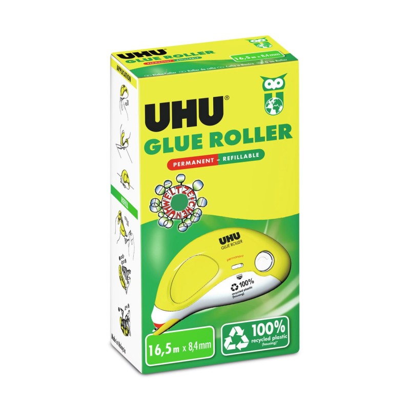 UHU Glue Roller permanent & rechargeable - 16,5 m x 8,4 mm