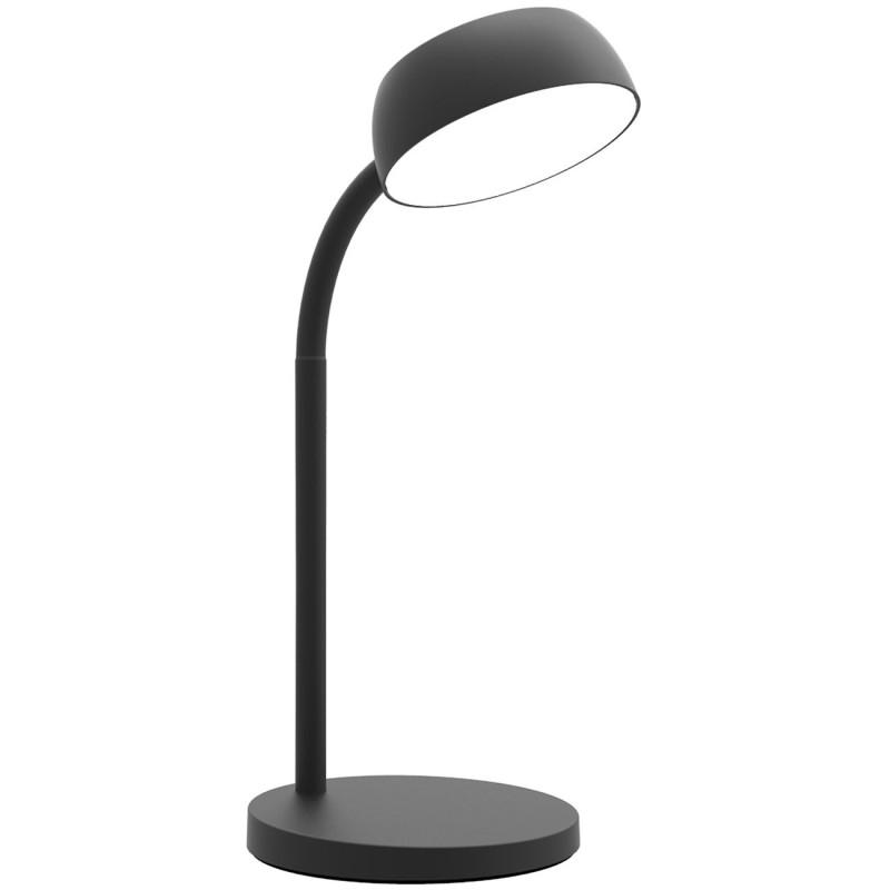 Unilux Lampe de bureau Tamy Led intégrée - 6W - Bras flexible 360° - Noir