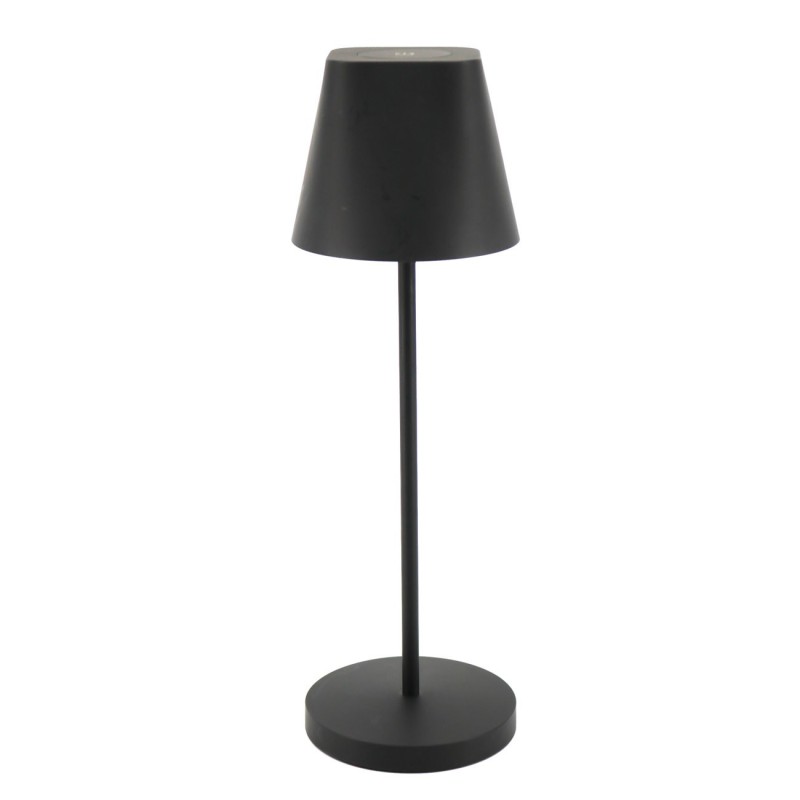 Unilux Lampe de décoration Ava - Led intégrée - Tactile - Abat-jour et socle noir