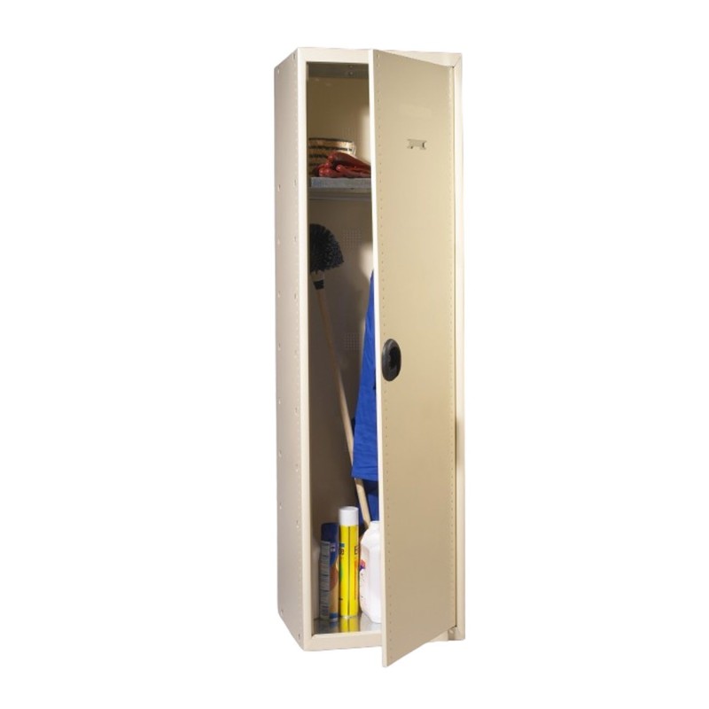 Vestiaire collectivités Seamline - Industrie propre - Grande largeur 180 cm avec serrure - Gris clair