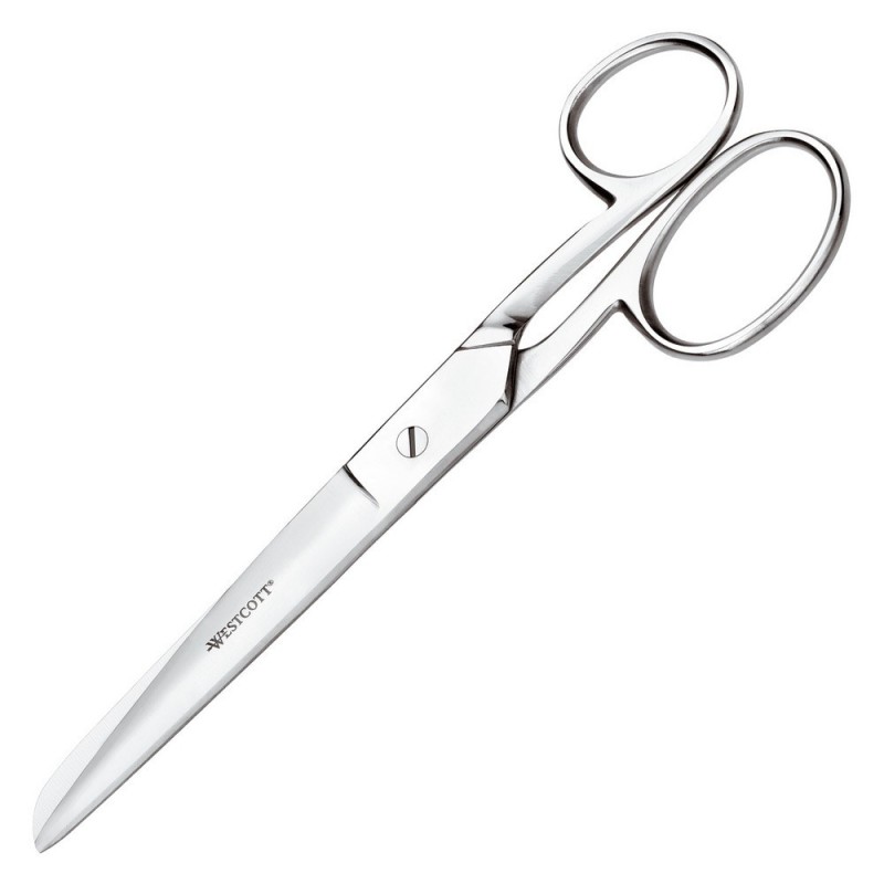 Westcott Ciseaux Tout métal pour droitiers - Bouts pointus - Longueur 17 cm