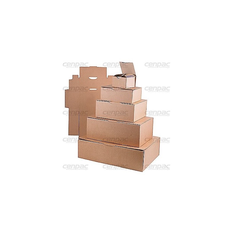 Boite postale kraft brun DF10 - 280x220x80mm - colis de 50 boites