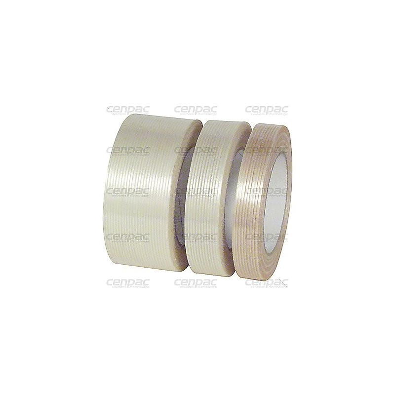 Ruban adhesif arme fil a fil - 105µ 25mmx50m - colis de 36 - colis de 36 rouleaux