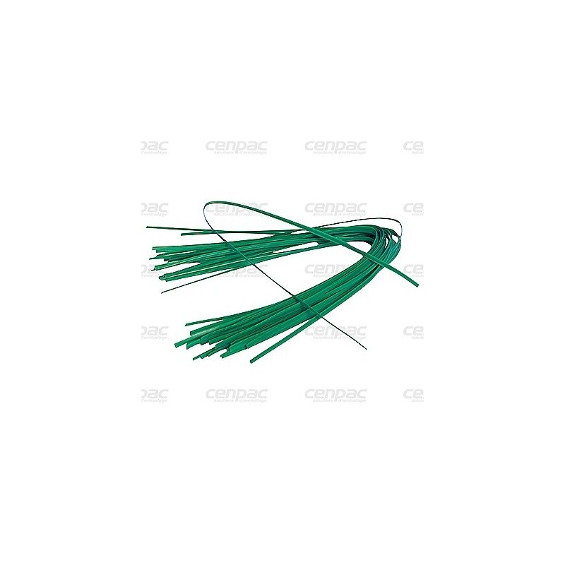 Ligature acier plastifie - diam 0,5 mm l 250 mm - paquet de 1000