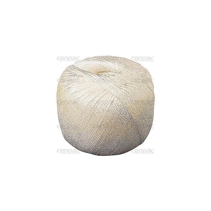 Ficelle pp blanc 0,5/3 - diam 6mm longueur 310 m - pelote de 2 kg - colis de 10 pelotes