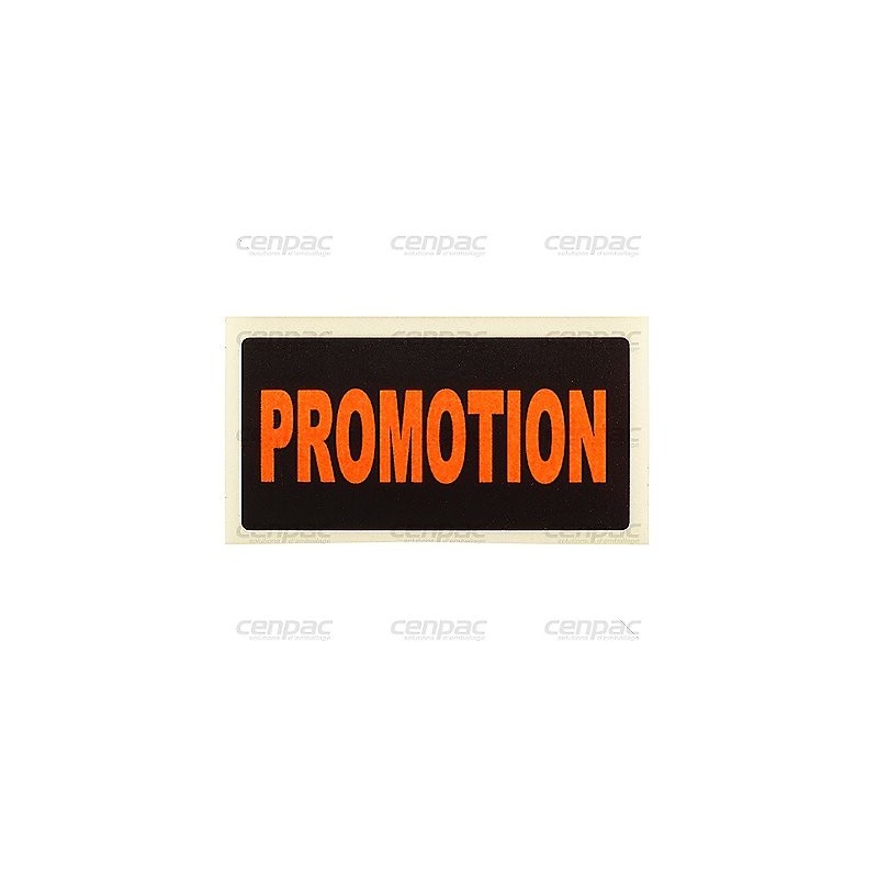 Etiquette adhesive fluo rouge - rectangle 50x25mm promotion - rouleau 1000 rlx de 1000 etiquettes