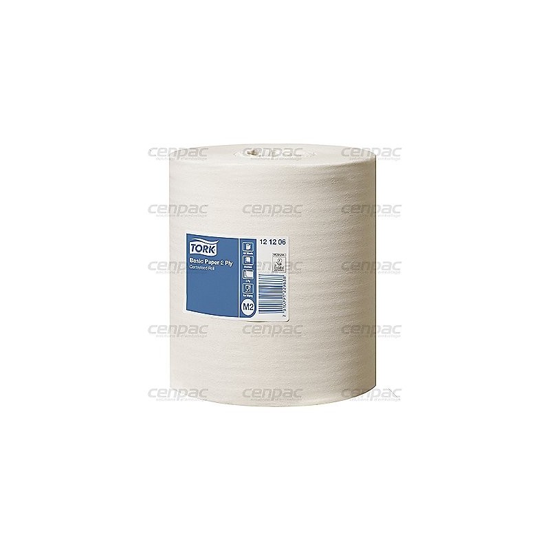Ouate blanche 2 plis - bobine 457 formats 20x35cm - colis de 6 bobines