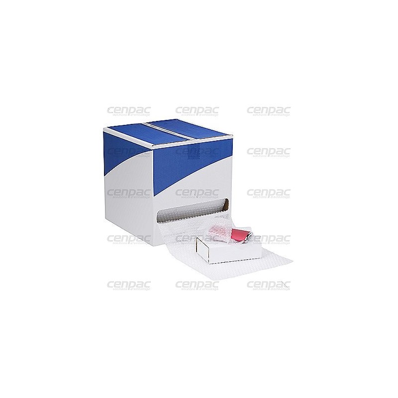 Boite distributrice - film bulles aircap diam 10 mm 165 formats 300x300 mm - boite distributrice