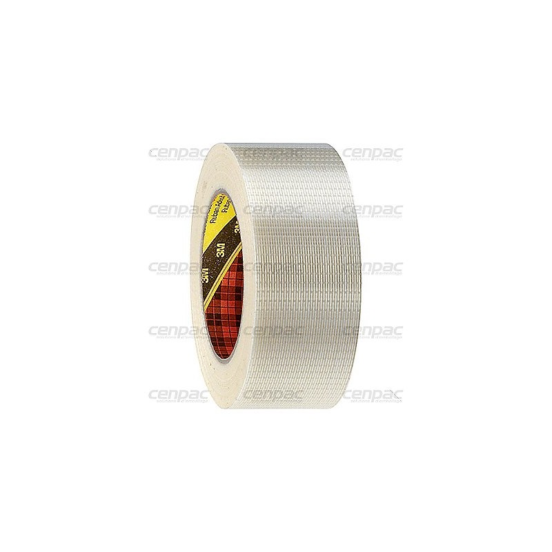 Ruban adhesif arme chaine et trame 145µ 50mmx50m - 3m8959 - colis de 18 rouleaux
