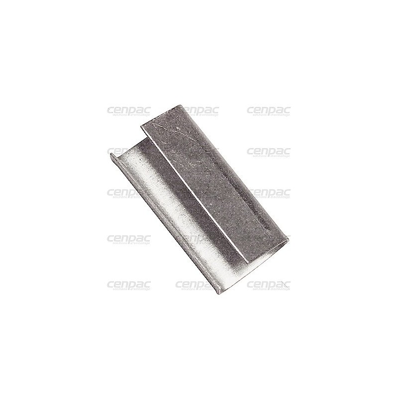 Chape ouverte lisse - pour feuillard pp 13 mm - colis de 2000 - colis de 2000