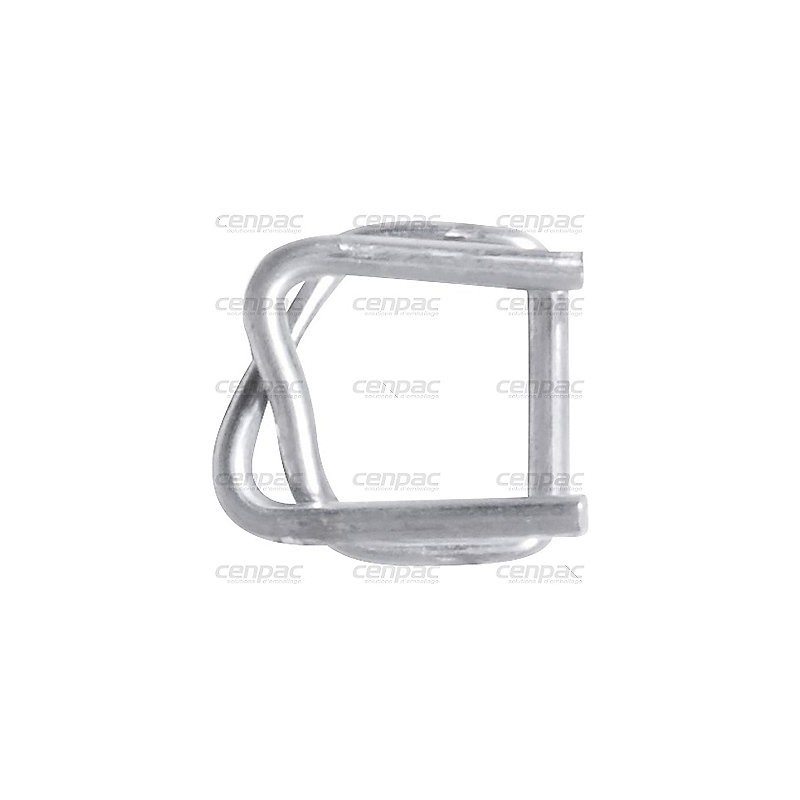 Boucle acier galvanise - pour feuillard textile 13 mm - colis de 1000 - colis de 1000