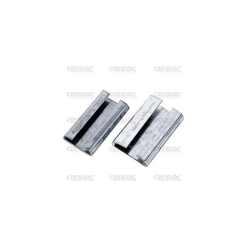 Chape semi ouverte - pour feuillard acier 13 mm - colis de 2000 - colis de 2000