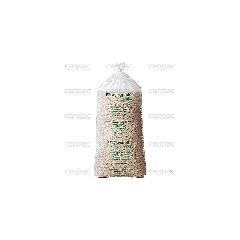 Calage particulaire - pelaspan bio - sac 0,5 m3 - sac de calage
