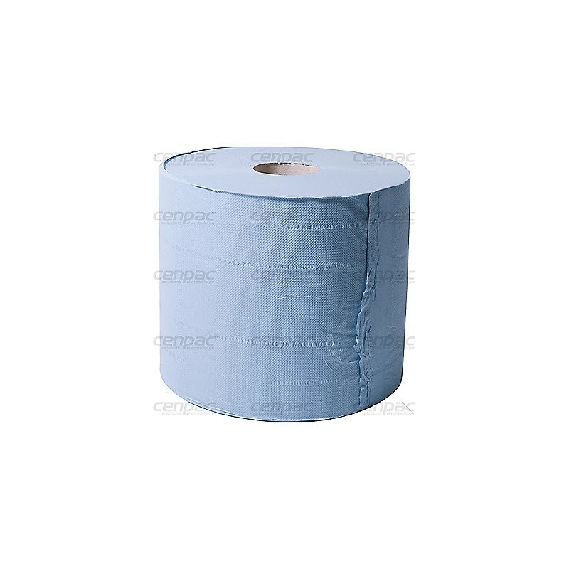 Ouate bleue 2 plis - 1000 formats 23x35 cm - colis de 2 bobines - colis de 2 bobines