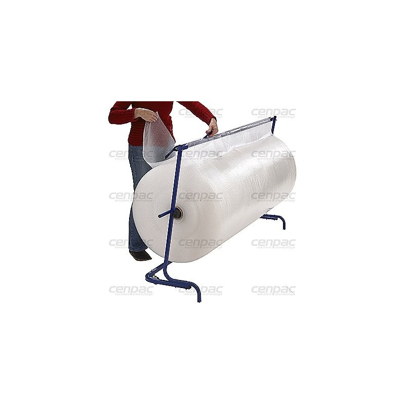 Derouleur coupeur horizontal pour rouleau de bulle - téléscopique de 800 a 1600 mm derouleur