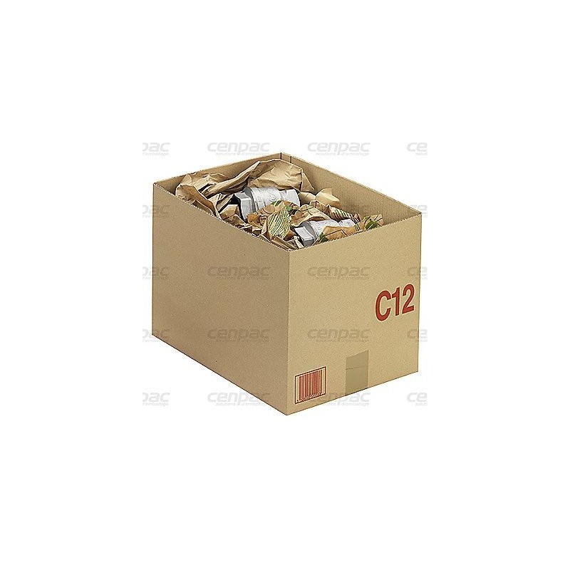 Caisse 1/2 galia C6 double cannelure 2/N - 1000x600x300mm - colis de 10 caisses
