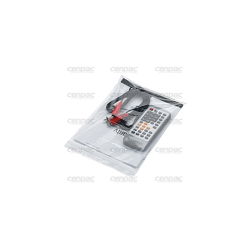 Sac fermeture zip 50µ - transparent 85x100 mm - colis de 1000 - 1 paquet : 1000 sacs
