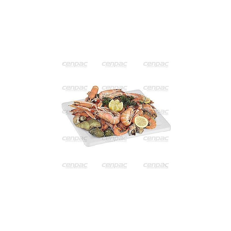 Plateau pse carre fruit de mer polystyrene expanse - ref 2 822 641 88/colis - colis de 88 plateaux