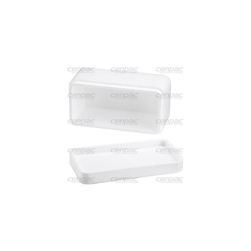 Contenant iso vacherins 11,4l boite fond + couvercle blanc int 255*255*175 mm - pal de 64 boites