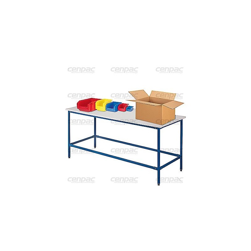 Plan de travail - 2500x1200x1000 mm - 6 pieds - 1 plan de travail