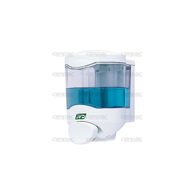 Distributeur de savon - 450 ml - avec bouton poussoir - 1 distri savon crystal 450 ml