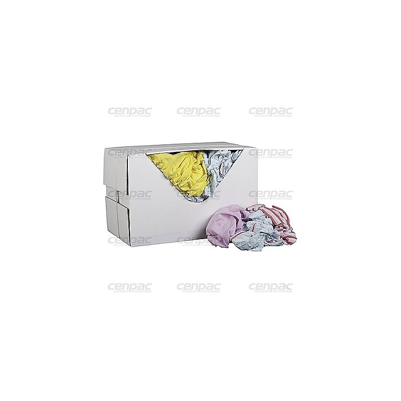 Chiffon 100% coton - couleurs foncees - carton de 10kg - 100 chiffons colis:100 chiffons