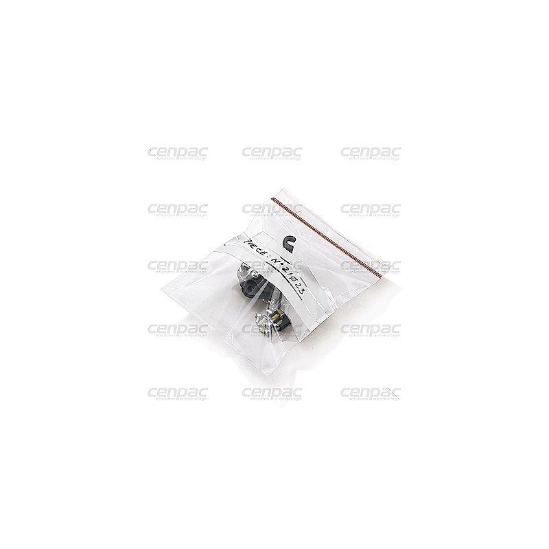 Sac plat zip pebd 60µ - bandes blanches 60x80 mm - colis de 1000 - colis de 1000 sacs