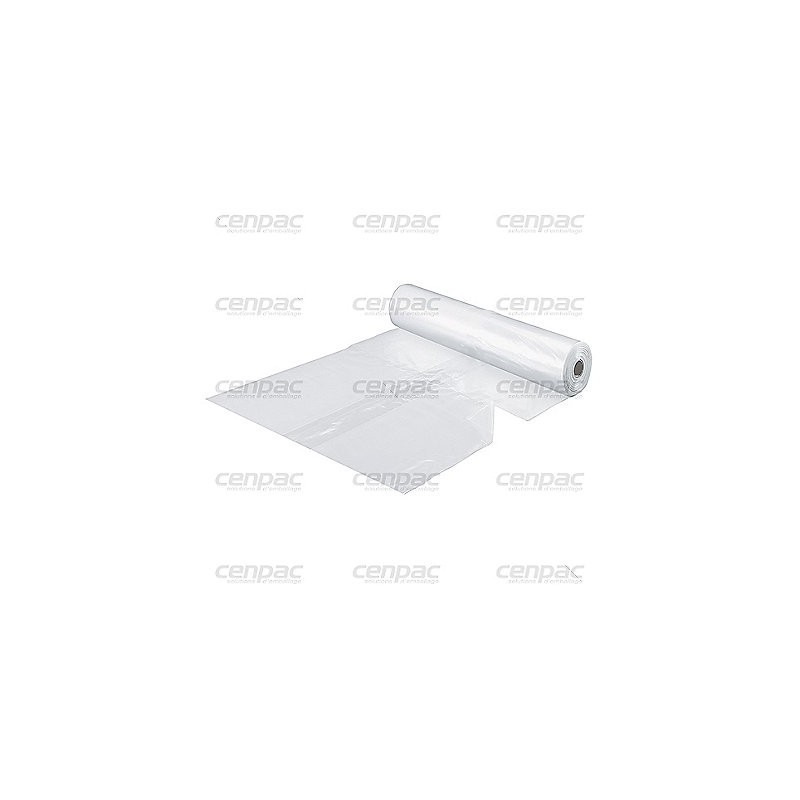 Housse retractable pebd 20% recycle 150µ pred 1250+525/525x1800mm - rouleau de 40 housses